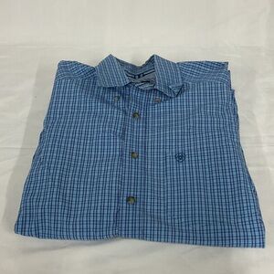 EUC Mens ARIAT pro long sleeve button down shirt